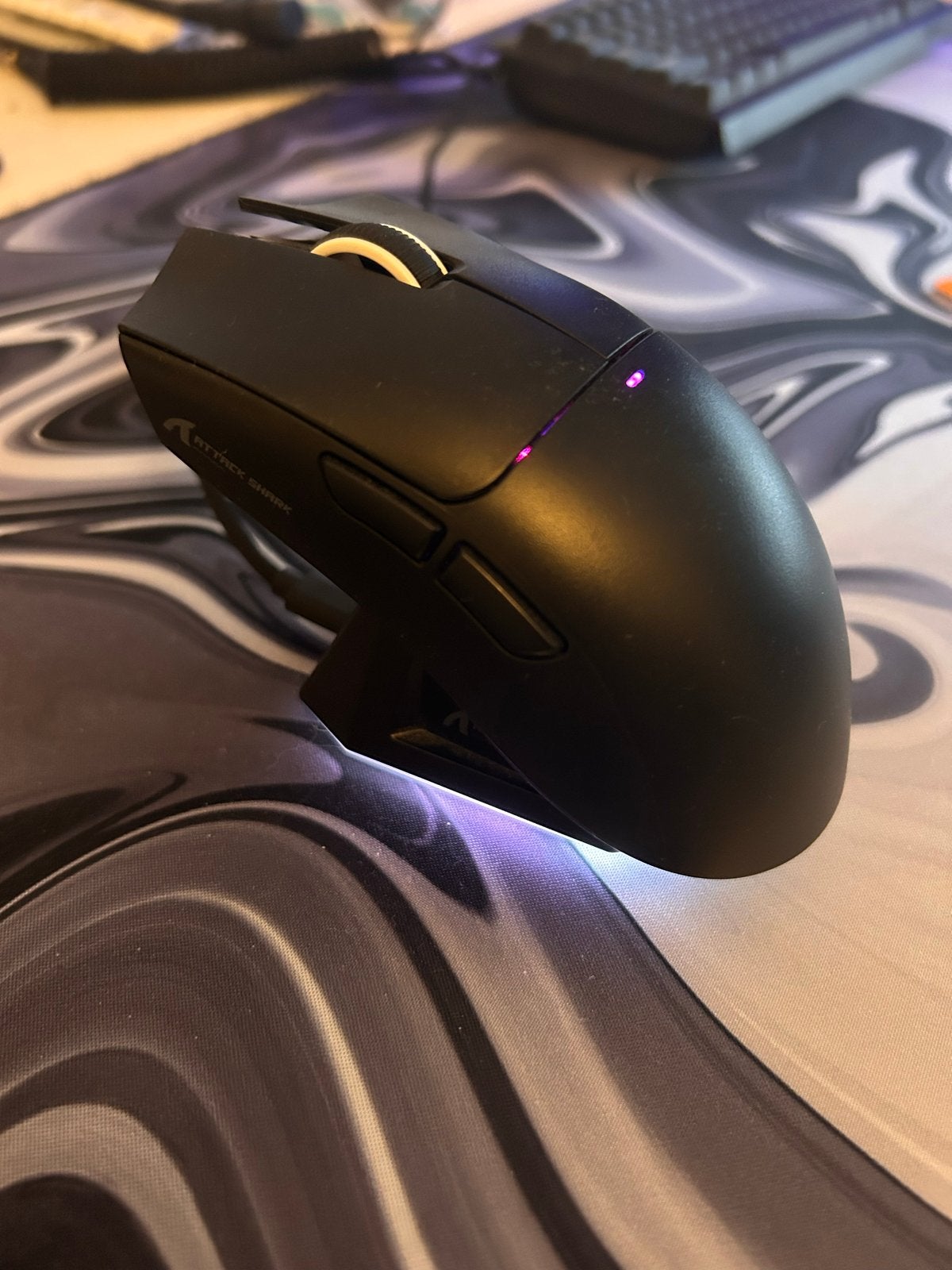 ATTACK SHARK X11 Gamingmuis met oplaadstation, Ophalen, Rechtshandig, Muis, Gaming muis