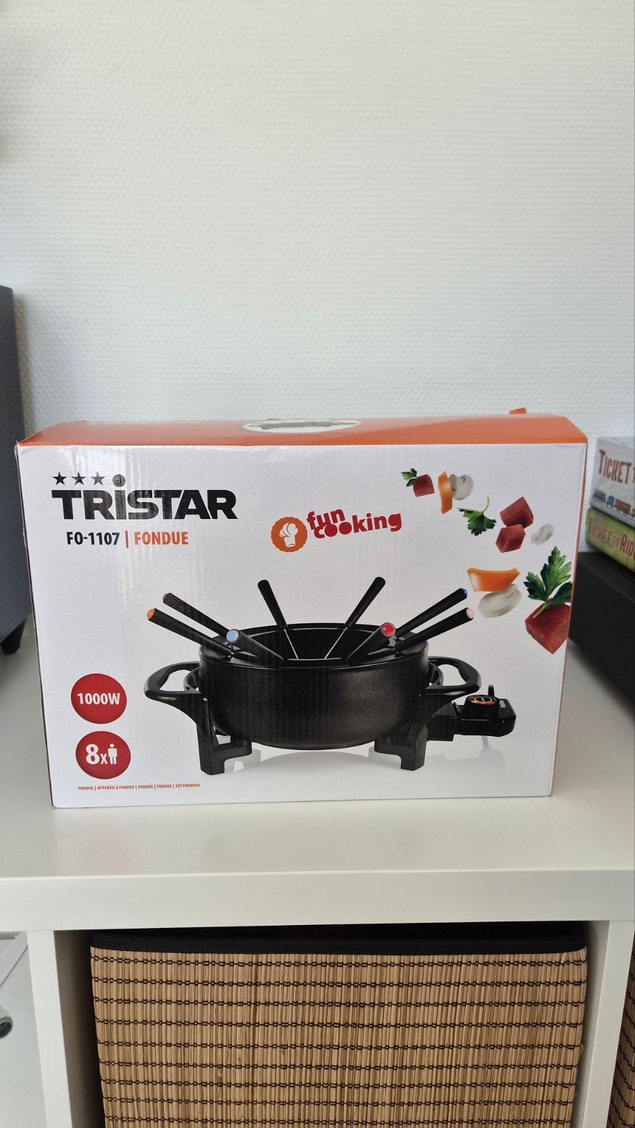 Tristar Fondueset FO-1107 - Zo goed als nieuw, Witgoed en Apparatuur, Fonduesets, Ophalen of Verzenden, Zo goed als nieuw, Elektrisch