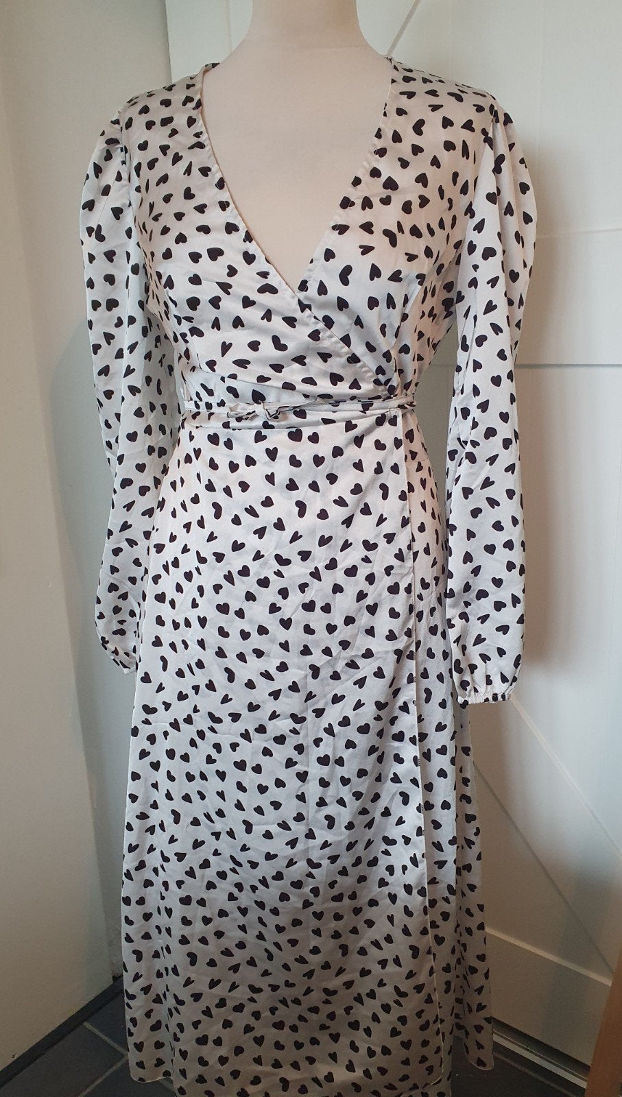 Eight Paris Jurk met Hartjesprint - Maat M, Kleding | Dames, Maat 38/40 (M), Wit, Ophalen of Verzenden, Zo goed als nieuw