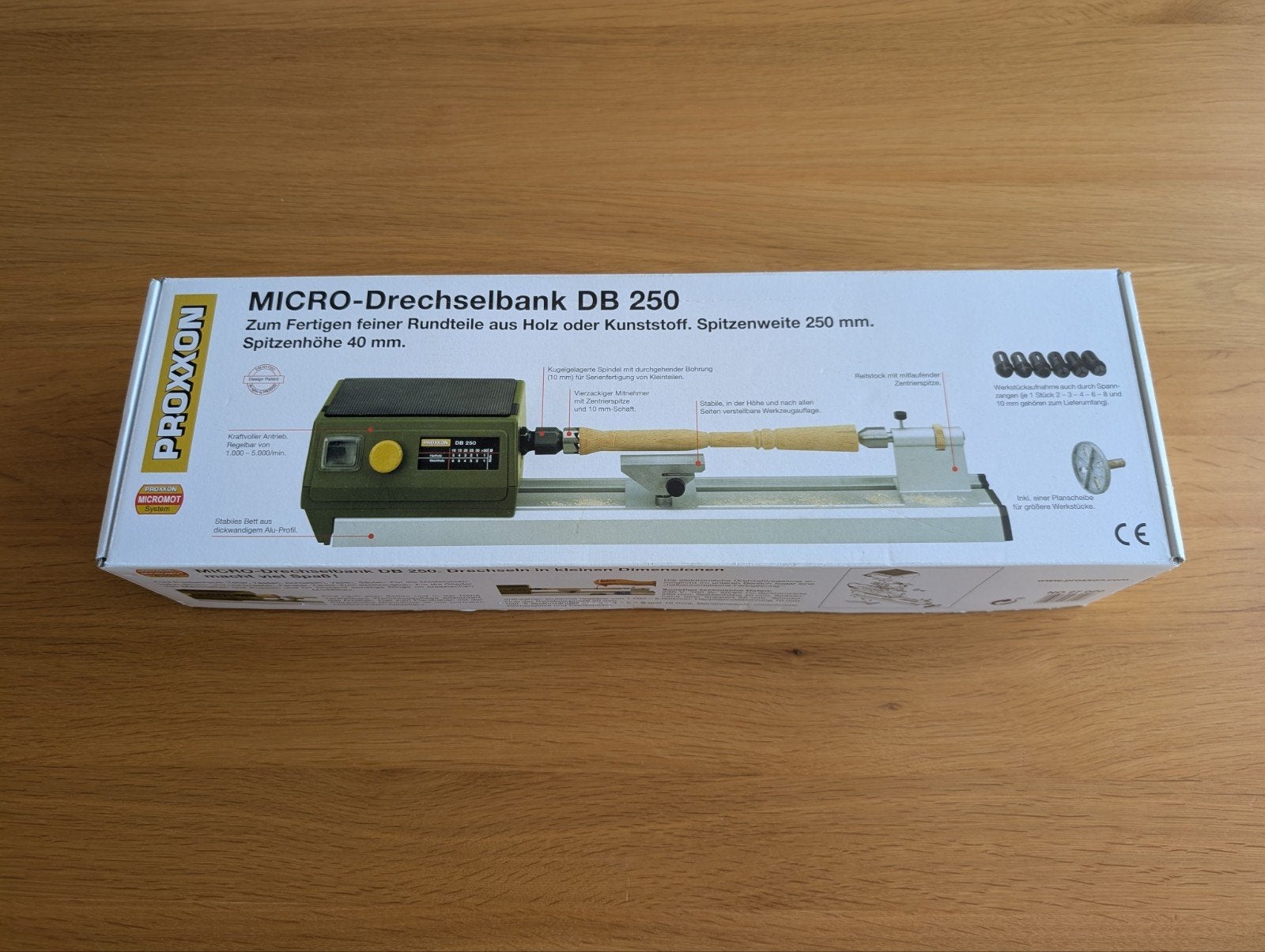 Proxxon Micromot DB 250 Micro-houtdraaibank, Ophalen of Verzenden, Nieuw