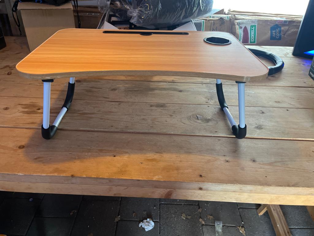Springos Laptoptafel - Opvouwbaar en Draagbaar, Huis en Inrichting, Tafels | Bijzettafels, Minder dan 45 cm, Zo goed als nieuw