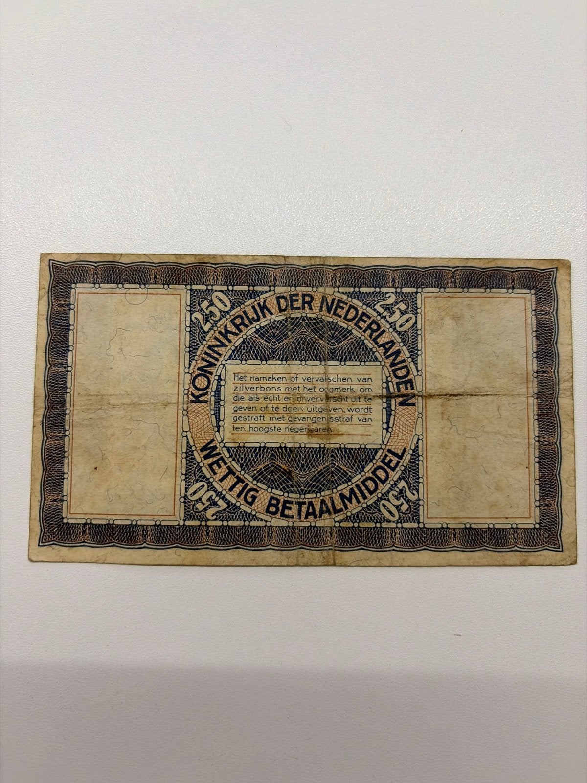 Zilverbon 2,50 Gulden 1938 - Serie R, Ophalen of Verzenden, 2½ gulden, Los biljet