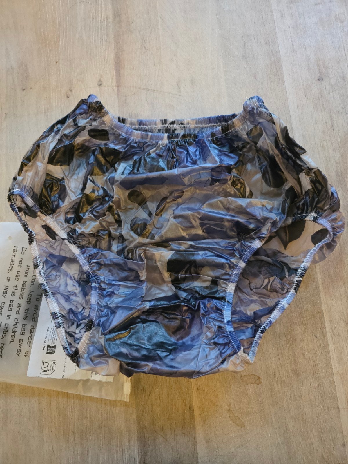 Waterdichte PVC luierbroek voor volwassenen nr 22 - Blauw/Zw, Ophalen of Verzenden, Nieuw