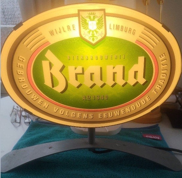 Originele Brand Bier Lichtbalk / Toonbanklamp, Ophalen, Overige merken, Gebruikt, Kunststof