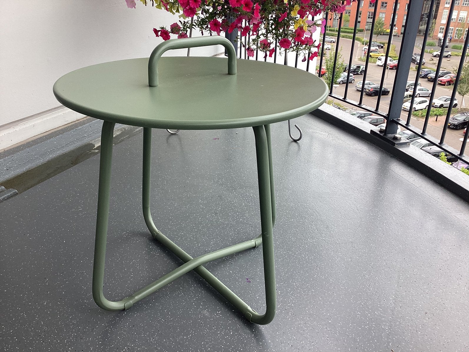 Bijzettafel voor buiten, Ophalen, Zo goed als nieuw, Metaal