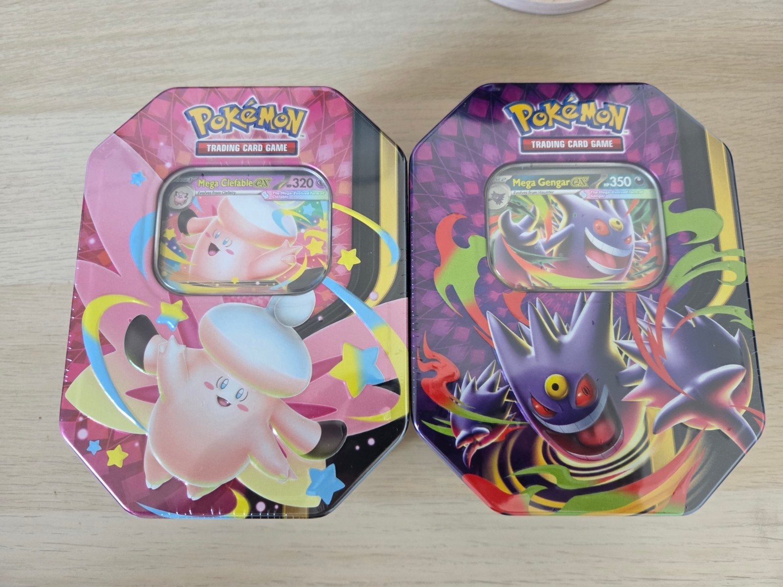 Pokémon Mega Evolution EX Tins set  - Clefable & Gengar, Verzenden, Nieuw, Overige typen, Foil