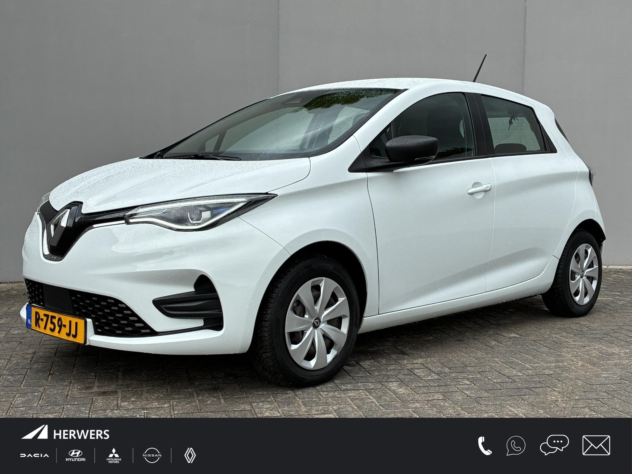 Renault ZOE R135 Zen 52 kWh / SOH 94% / KOOPACCU / CCS Snel, Auto's, Gebruikt, Lane Keeping Assist, 180 min, Wit