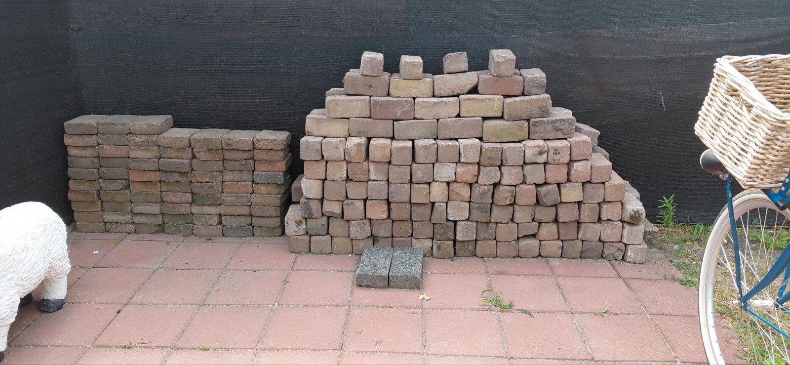 klinkers, Ophalen, Gebruikt, Beton, Klinkers