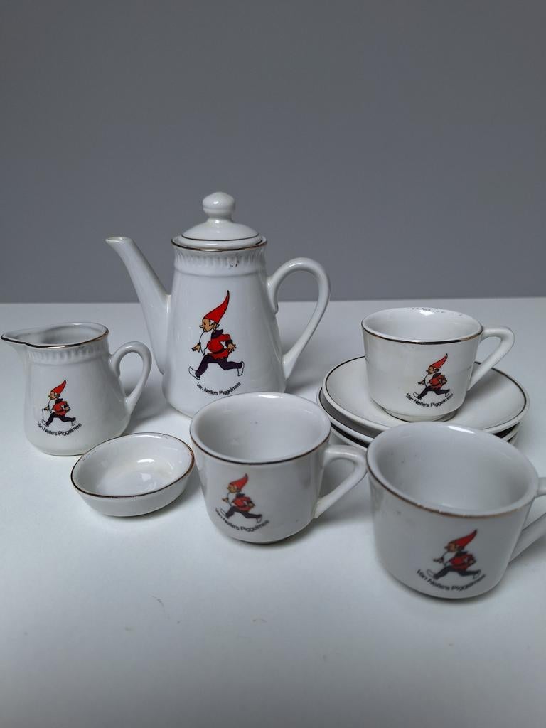 Thee servies vintage van Piggelmee, Ophalen of Verzenden, Porselein, Overige stijlen, Overige typen