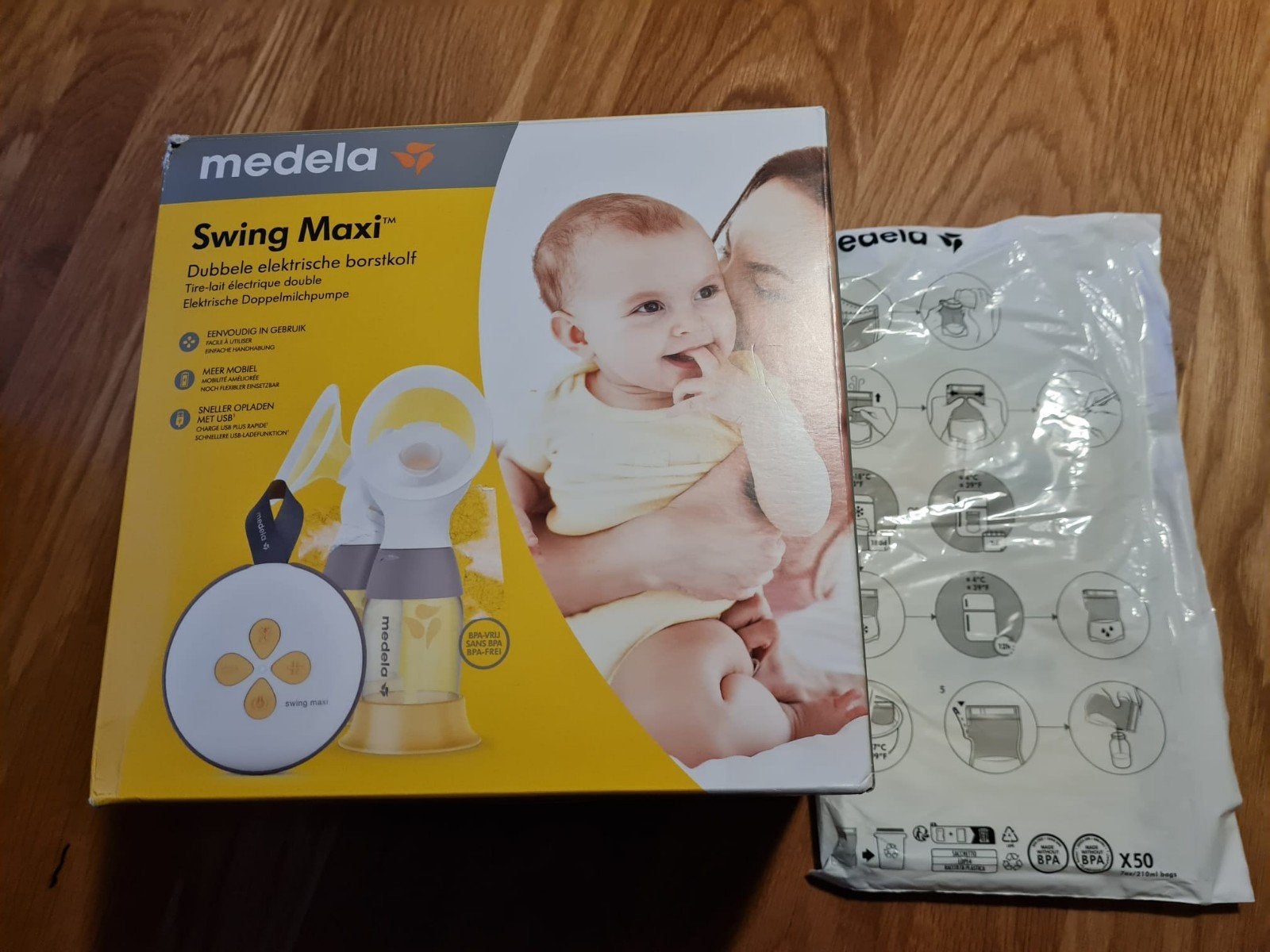 Medela Swing Maxi en Evite Borstkolven, Gebruikt, Medela, Borstkolf, Ophalen of Verzenden