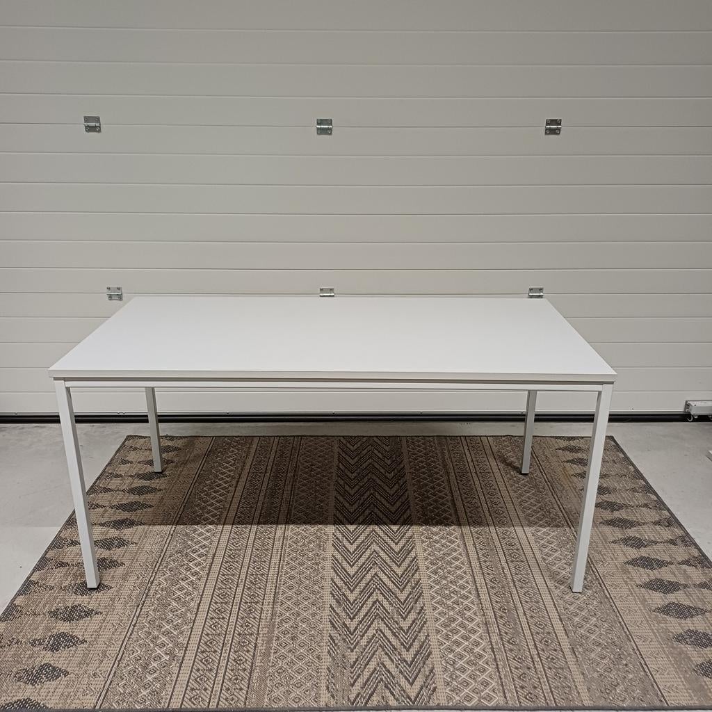 4 x witte kantine tafels bureau tafel ( 160 x 80 x 76 cm ), Huis en Inrichting, Tafels | Eettafels, Ophalen, Gebruikt, Rechthoekig