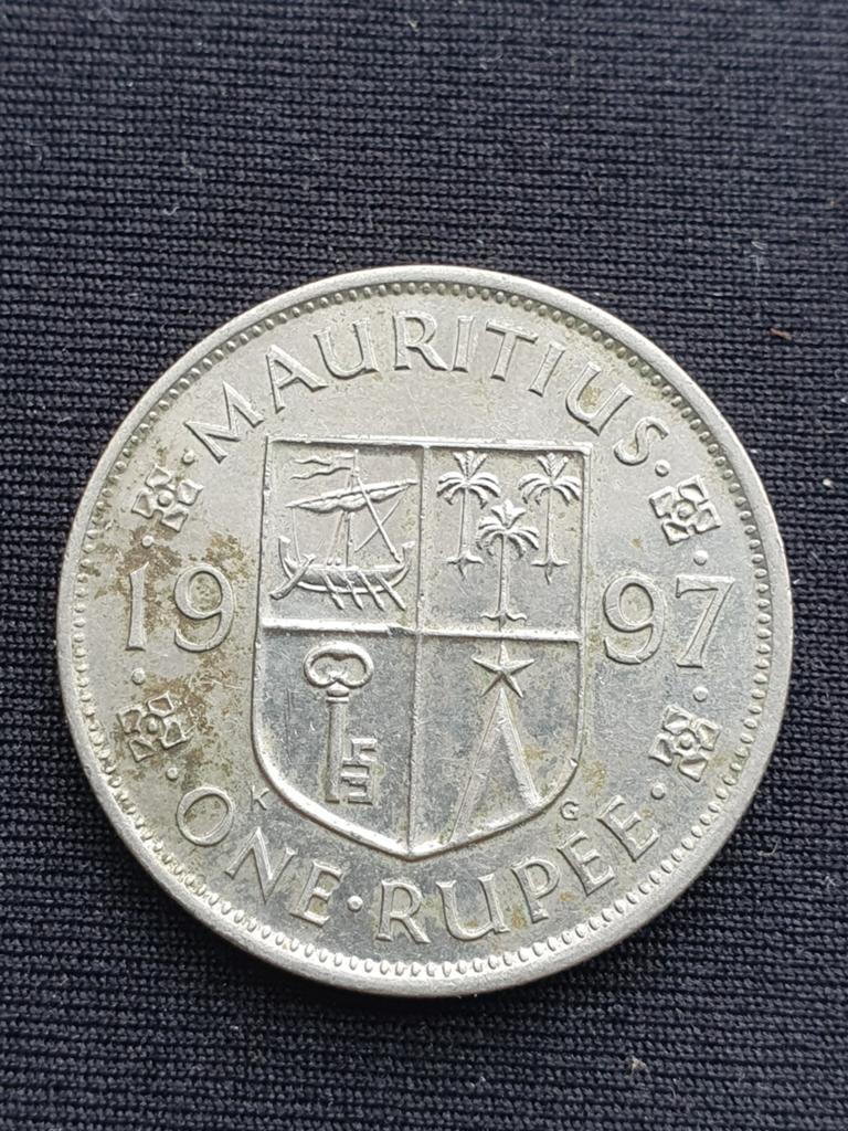One rupee munt uit 1997 Mauritius., Ophalen of Verzenden, Overige landen, Losse munt