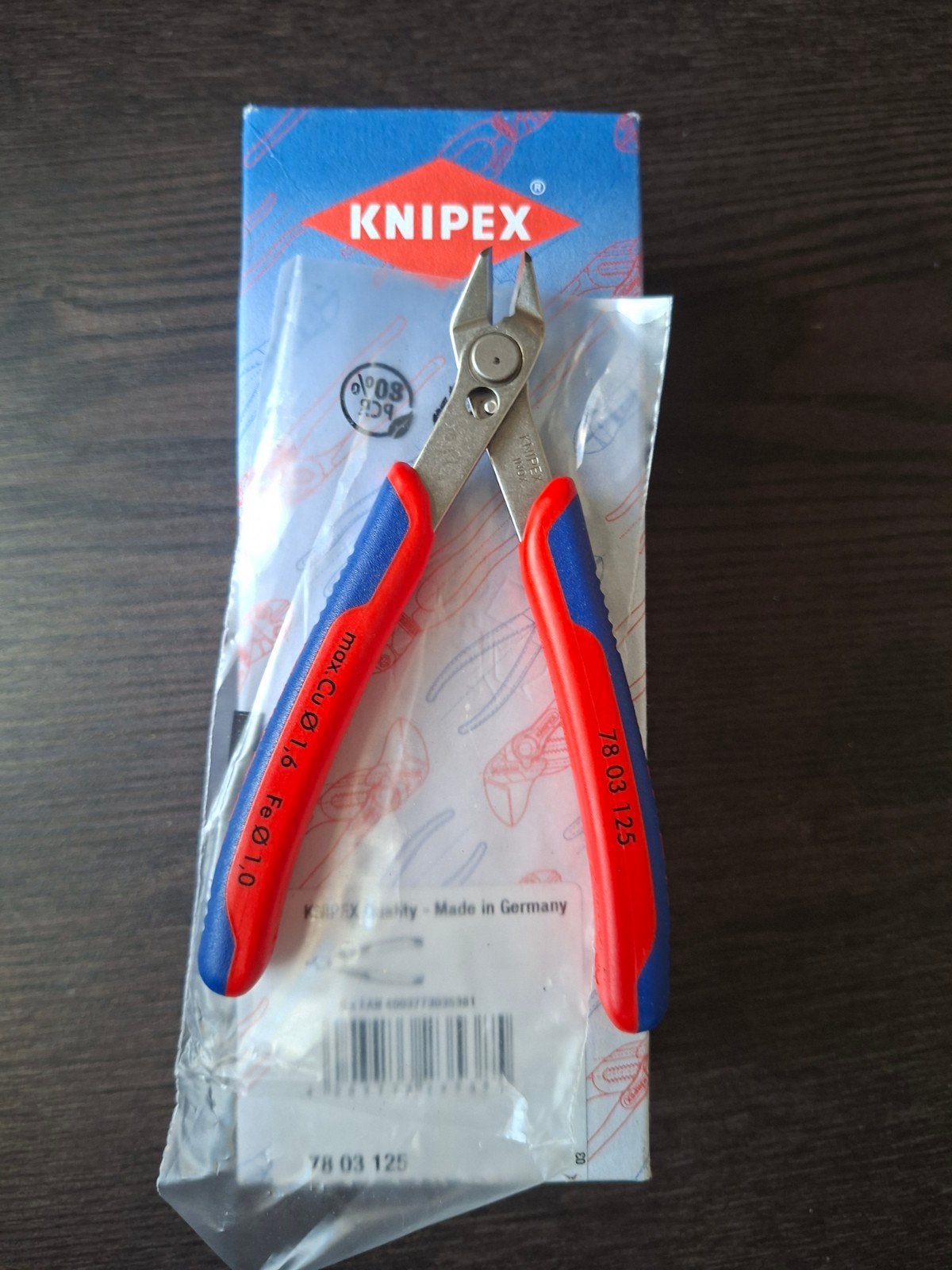 NIEUW KNIPEX RVS MINI KNIPTANG, Ophalen of Verzenden, Nieuw, Tang, Knipex