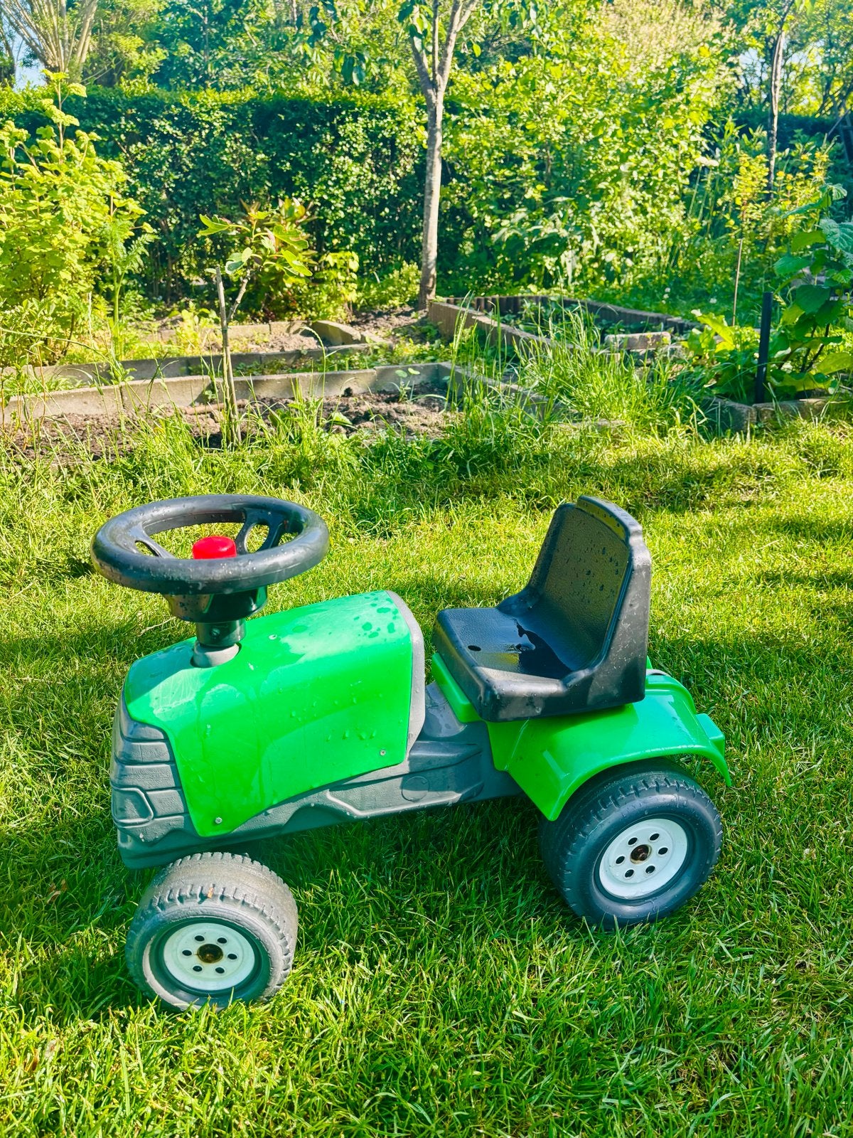 Groene kinder tractor zonder trappers, Ophalen, Gebruikt, Trapvoertuig