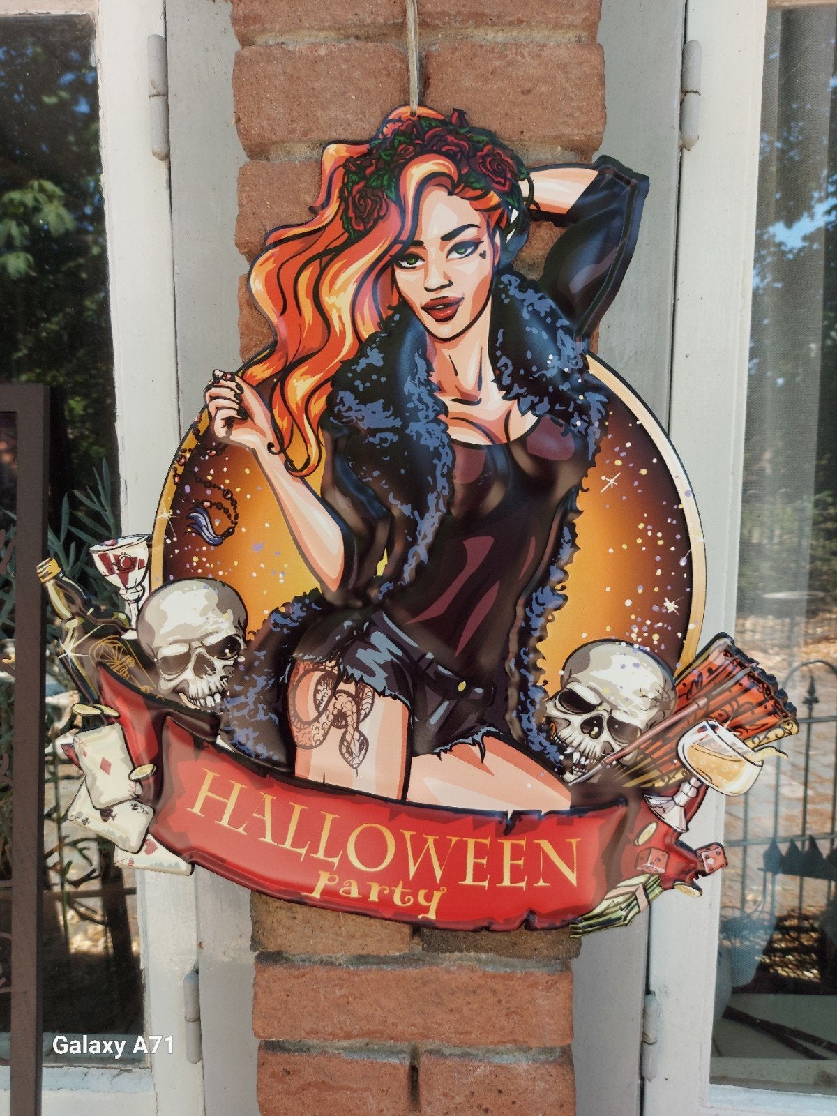 Muurversiering escaperoom halloween griezel gotik gothik, Ophalen of Verzenden