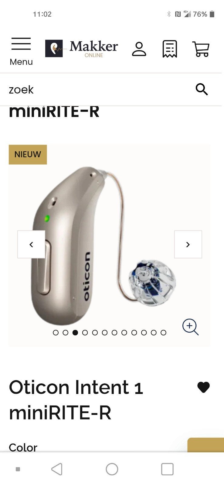 Oticon intent 1 TE KOOP GEVRAAGD, Diversen, Verpleegmiddelen, Ophalen