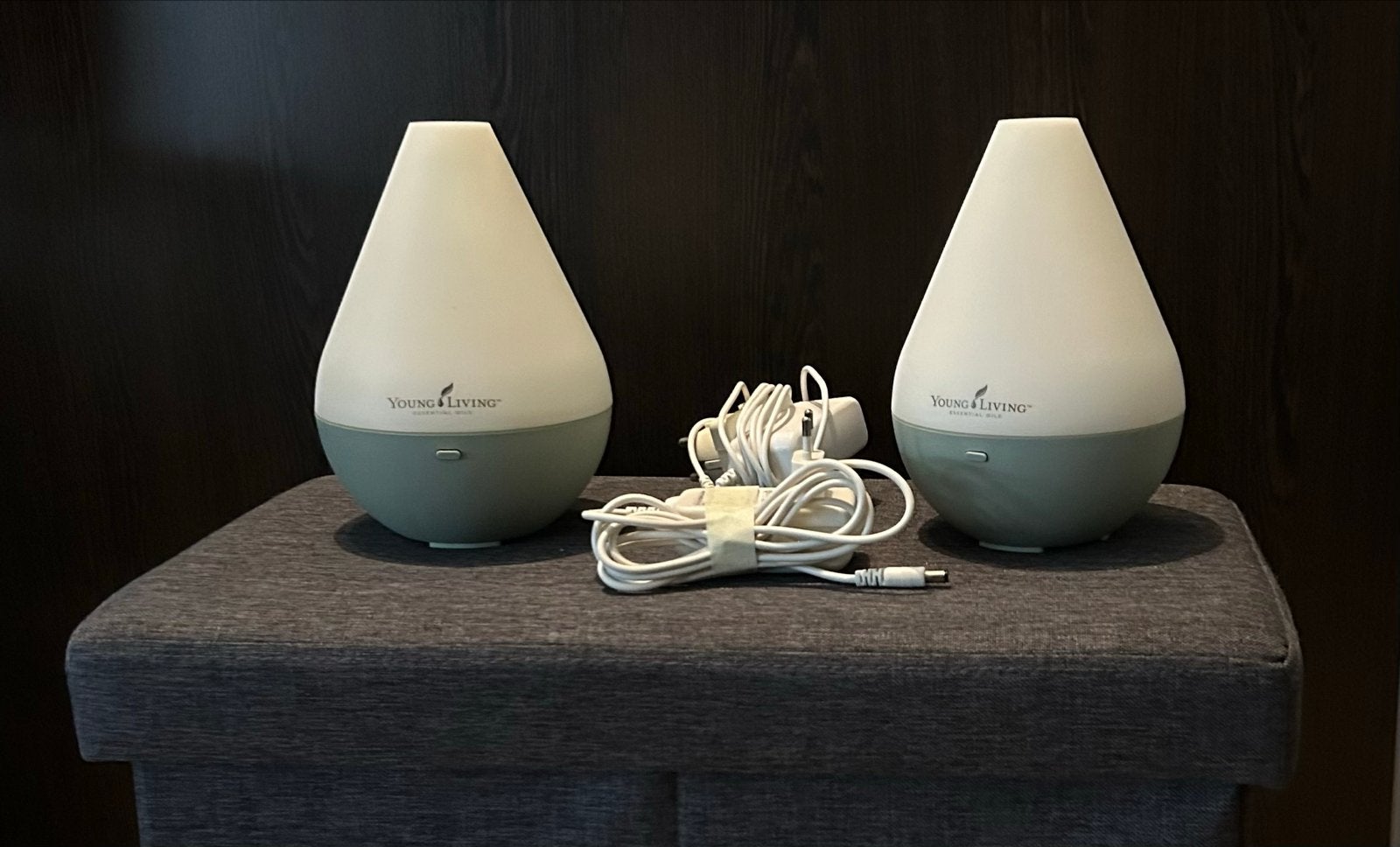 Set van 2 Young Living Dewdrop Diffusers, Ophalen, Meerkleurig, Kunststof, Zo goed als nieuw