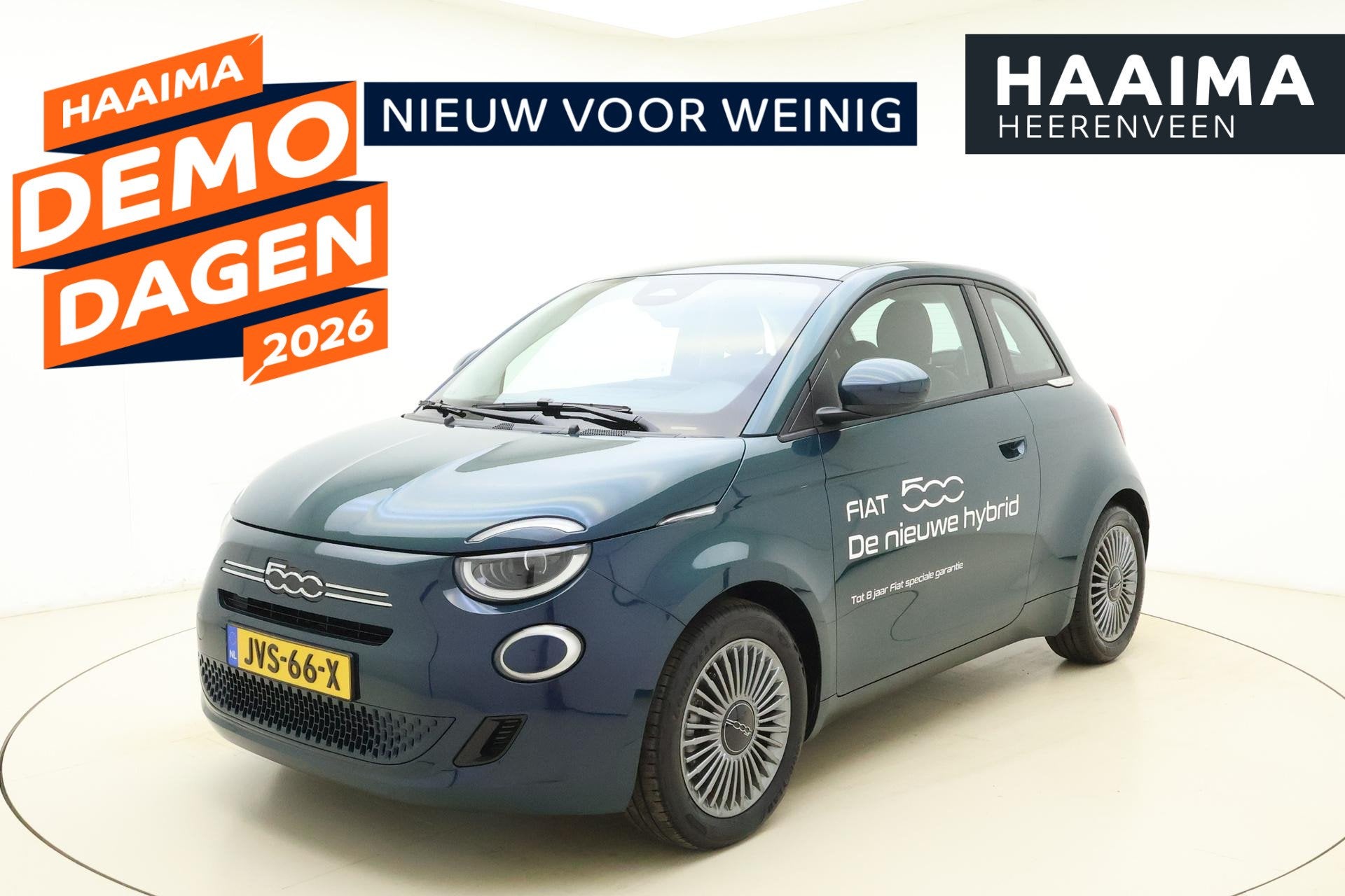 Fiat 500 1.0 Hybrid Torino Launch Edition | € 1.999,- demo, Stof, Parkeersensor, 4 stoelen, Origineel Nederlands