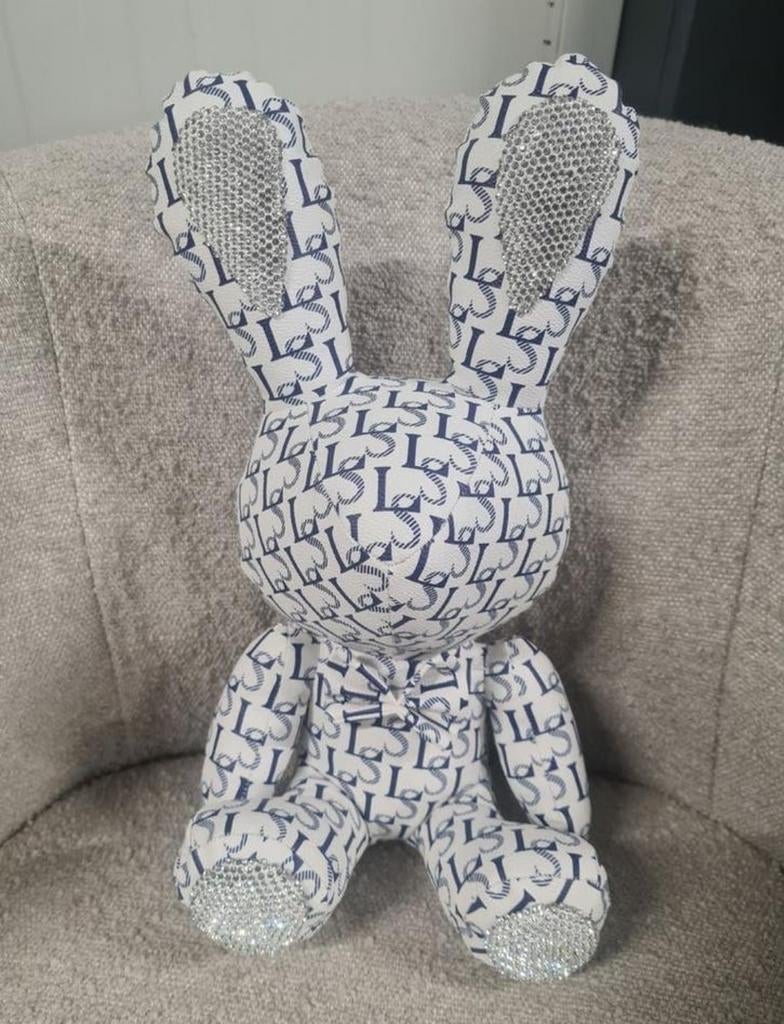 Strass Bunny Knuffel - Diverse Kleuren - Cadeauwinkel, Ophalen, Nieuw, Meerkleurig, Konijn