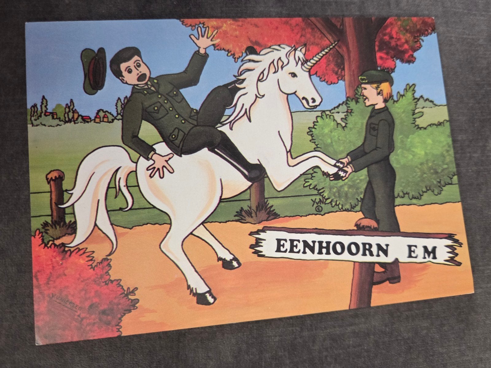 Ansichtkaart Eenhoorn Em - Humoristische Militaire Kaart, Verzenden, 1980 tot heden, Ongelopen, Overige thema's