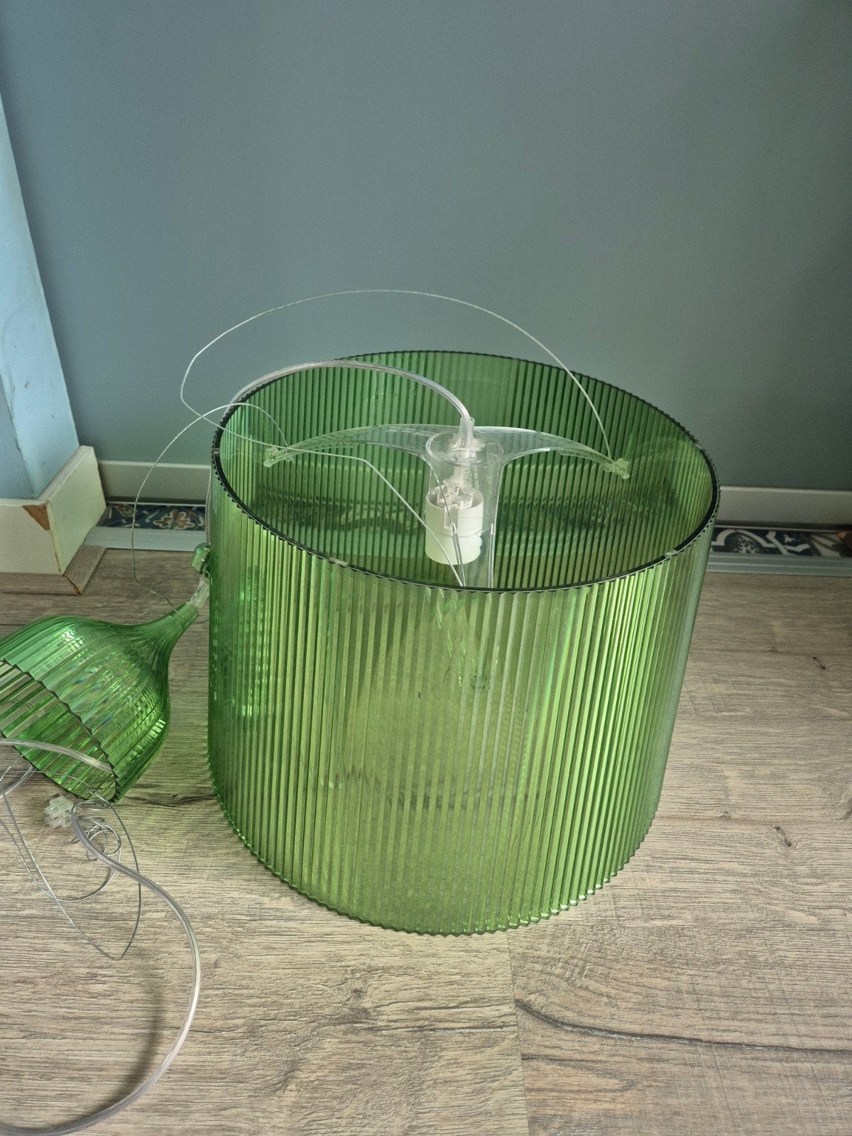 Kartell hanglamp groen, model GE als nieuw, Ophalen of Verzenden
