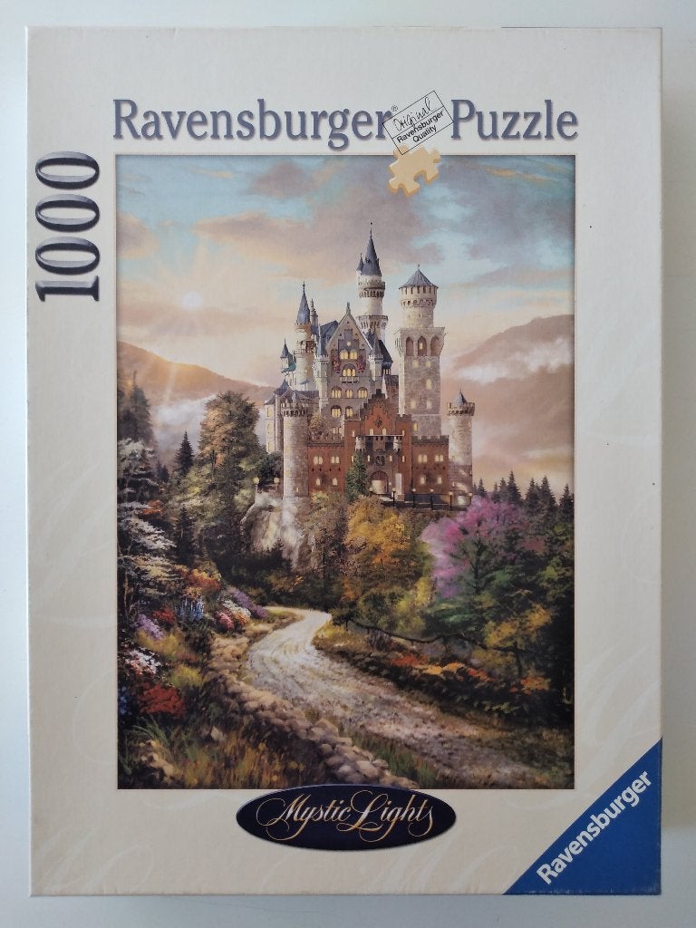 Puzzel - Betoverend Neuschwanstein, Ophalen of Verzenden, 500 t/m 1500 stukjes, Gebruikt, Legpuzzel