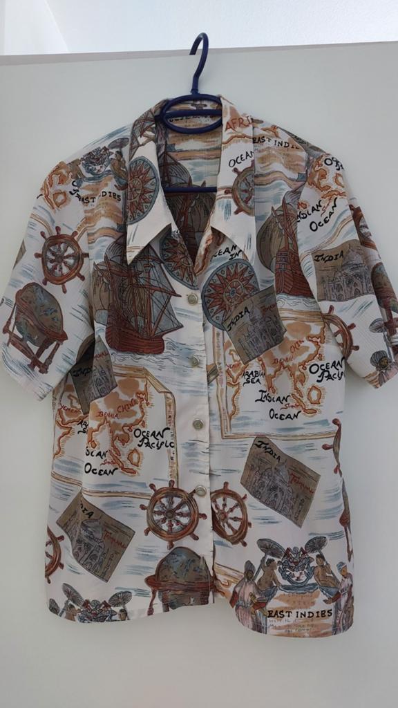 Vinted blouse jaren 70/80 mt 40, Kleding | Dames, Blouses en Tunieken, Ophalen of Verzenden, Zo goed als nieuw, Maat 38/40 (M)