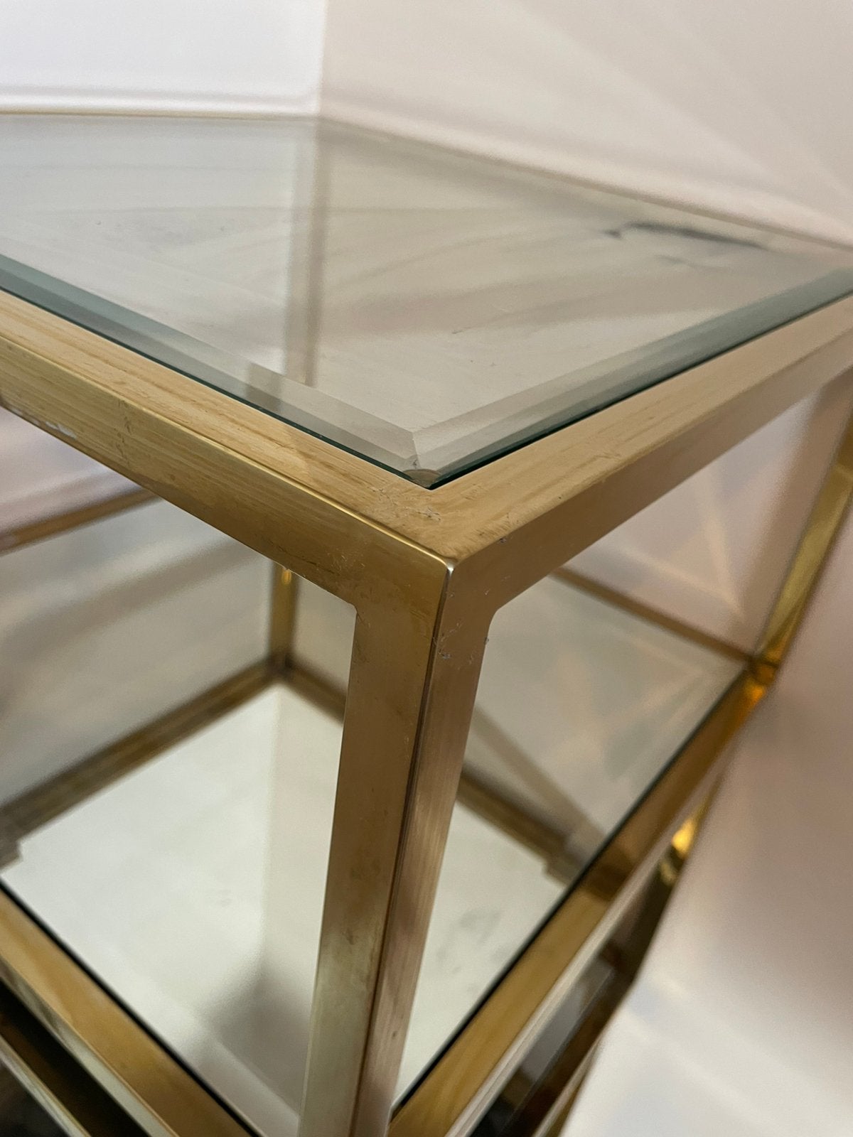Eichholtz tortona tafels bijzettafel, Ophalen, 50 tot 100 cm, Vierkant, Zo goed als nieuw
