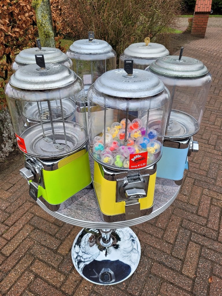 retro BEAVER kauwgomballen pinda automaten fifties sixties, Ophalen