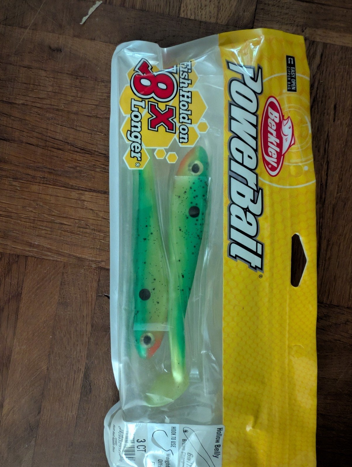 Berkley Powerbait Hollow Belly Shads 15cm - Groen (2 stuks), Ophalen of Verzenden, Nieuw, Kunstaas