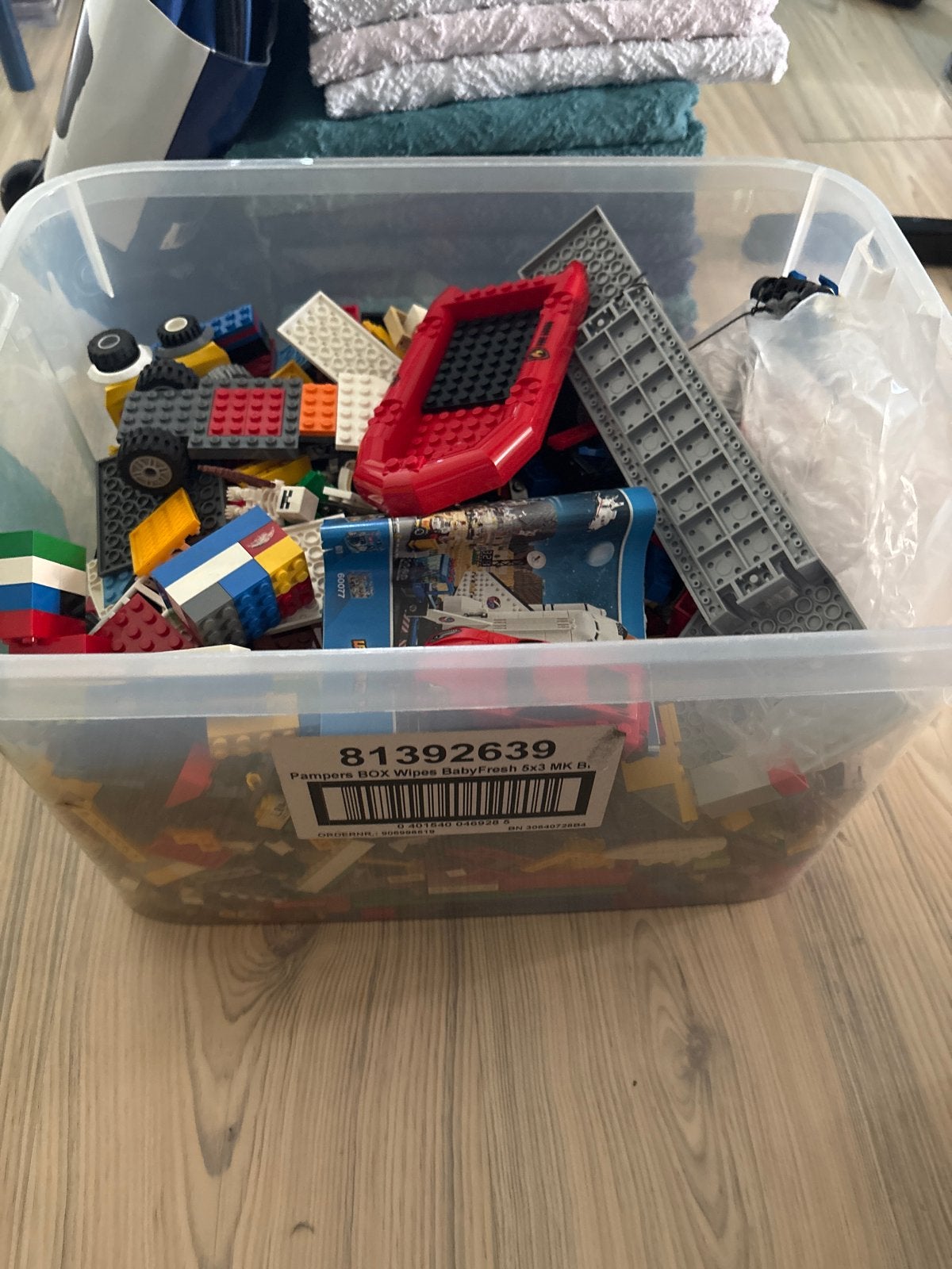 Grote bak LEGO met diverse onderdelen, Ophalen, Gebruikt