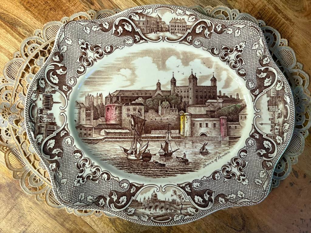 vintage verzamelbord uit de Old London / Johnson Brothers, Antiek en Kunst, Ophalen of Verzenden