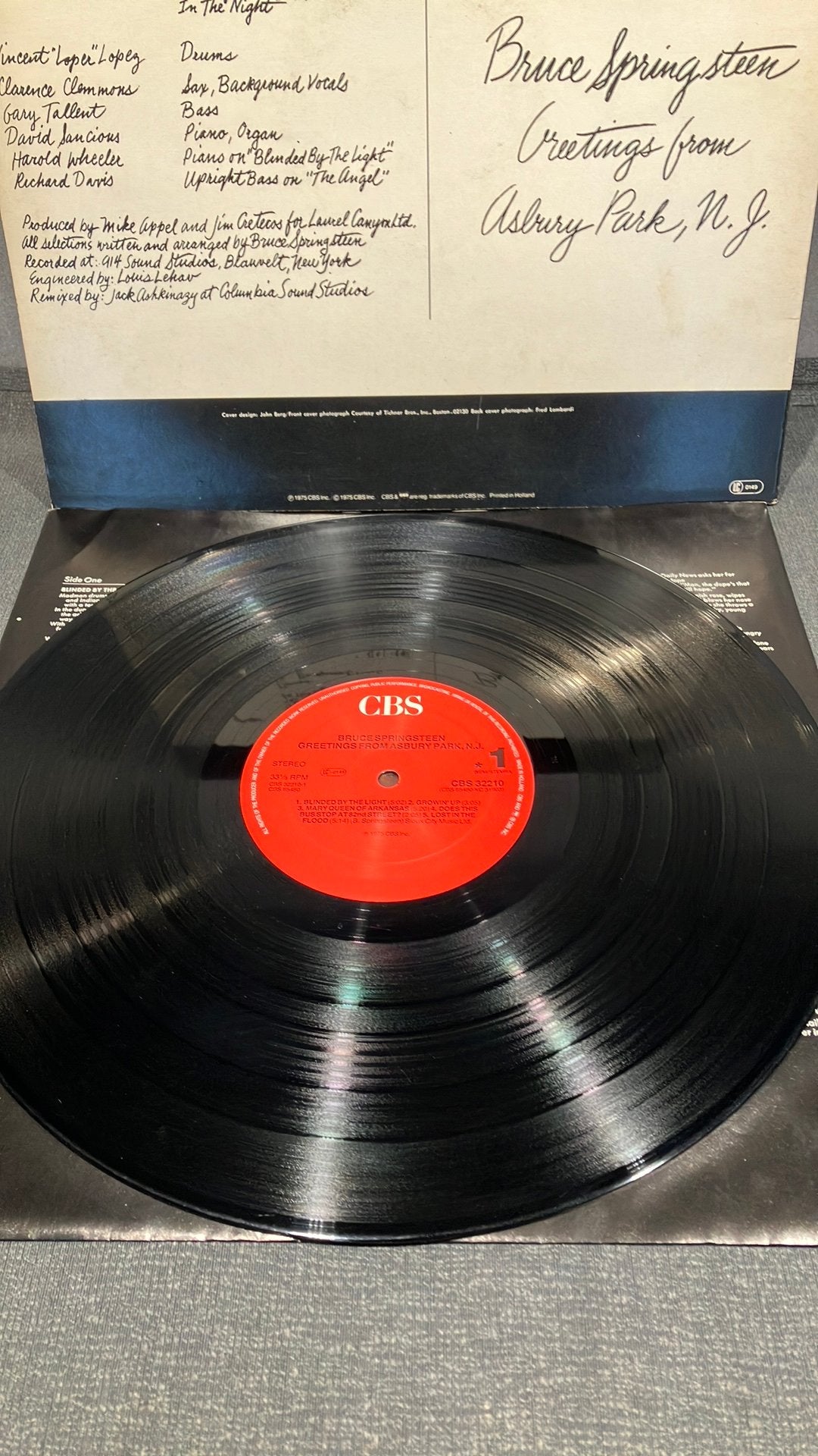 Bruce Springsteen— Greetings from Asbury Park , N.J, Cd's en Dvd's, Vinyl | Rock, Ophalen of Verzenden, Originele persing, 12 inch