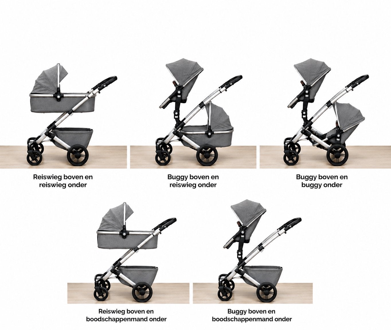 Joolz Geo Duo kinderwagen - 2 reiswieg en 2 zitje, Kinderen en Baby's, Kinderwagens en Combinaties, Gebruikt, Duowagen, Combiwagen