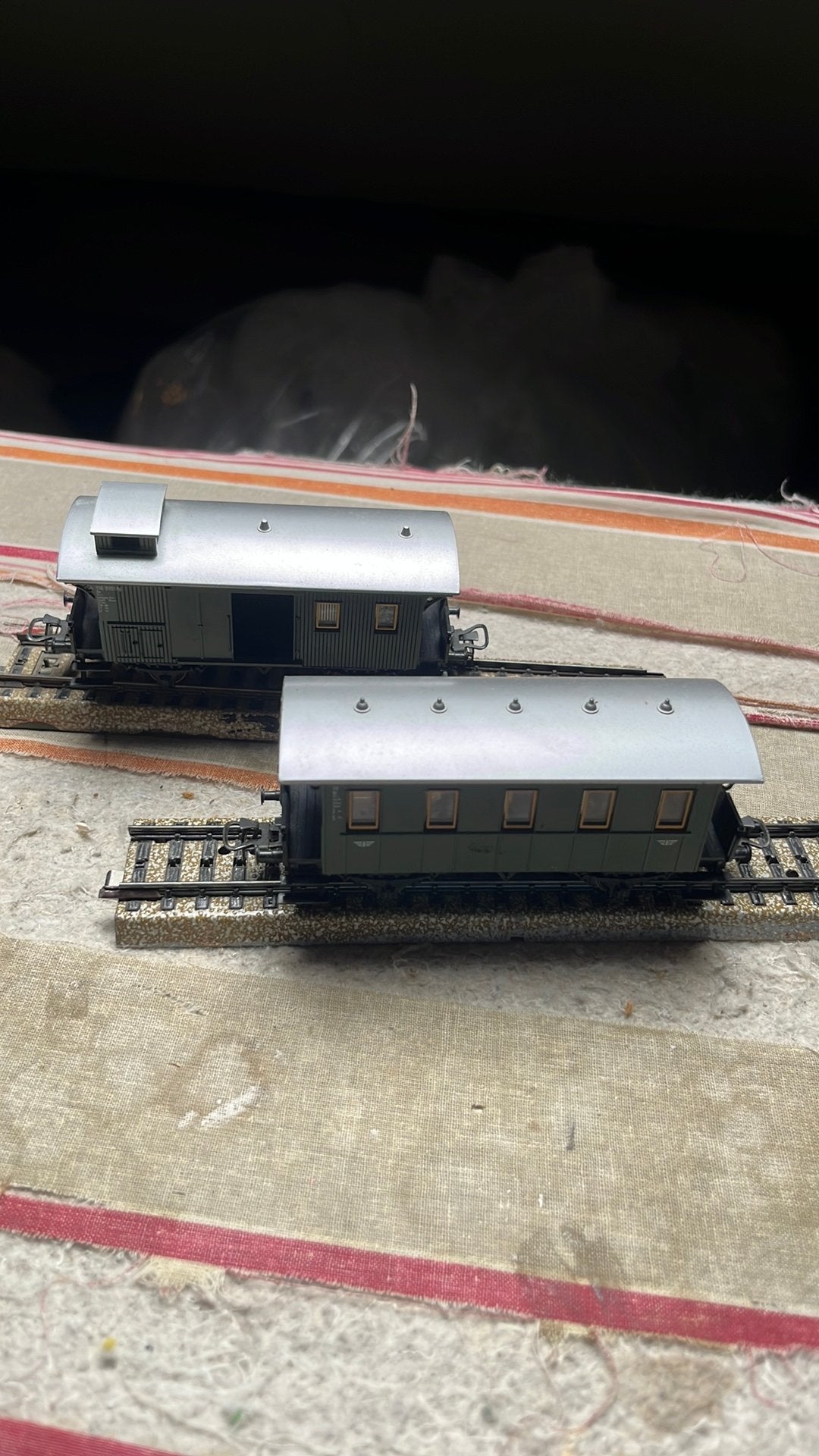 Te koop rijtuig en bagagewagon vab marklin 4007,4008, Hobby en Vrije tijd, Modeltreinen | H0, Wisselstroom, Wagon, Ophalen of Verzenden