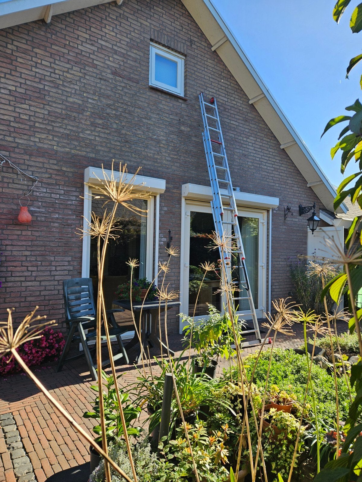 Altrex reformladder 3x9 treden, Doe-het-zelf en Verbouw, Ophalen, Gebruikt, Ladder, Opvouwbaar of Inschuifbaar