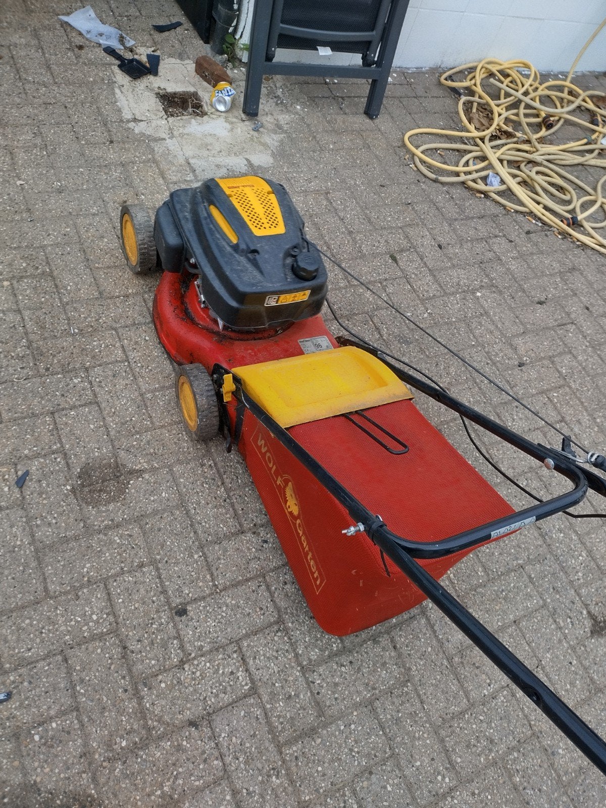Wolf-Garten Select 4000 Benzine Grasmaaier, Cirkelmaaier, Gebruikt, Ophalen of Verzenden, Opvangbak