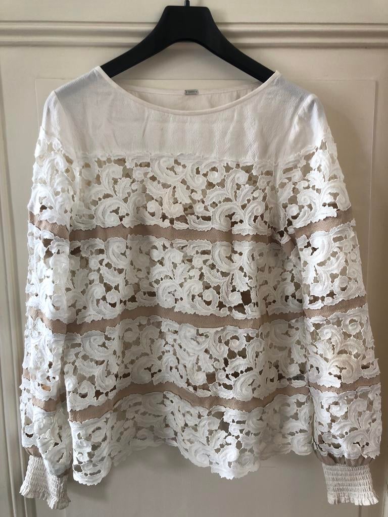 Gustav blouse maat 38, Ophalen of Verzenden, Zo goed als nieuw, Maat 38/40 (M), Wit