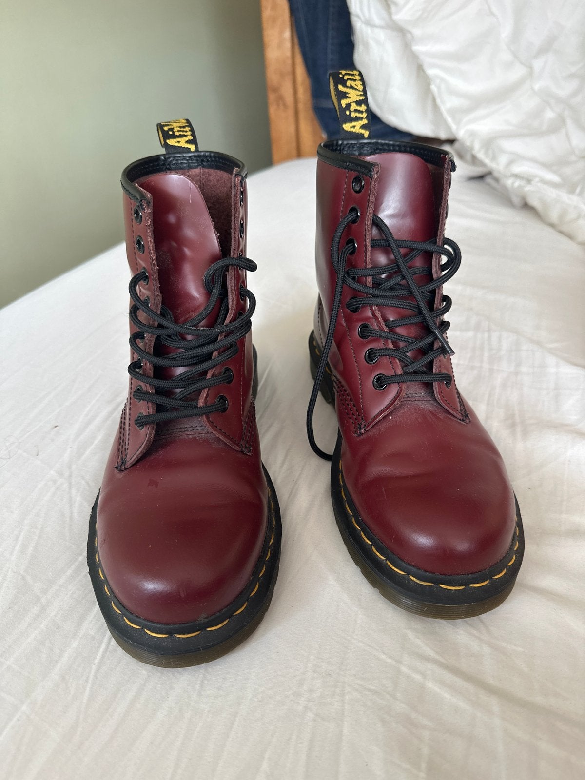 Dr. Martens 1460 Cherry Red Laarzen Maat 39, Ophalen, Lage of Enkellaarzen, Nieuw, Rood