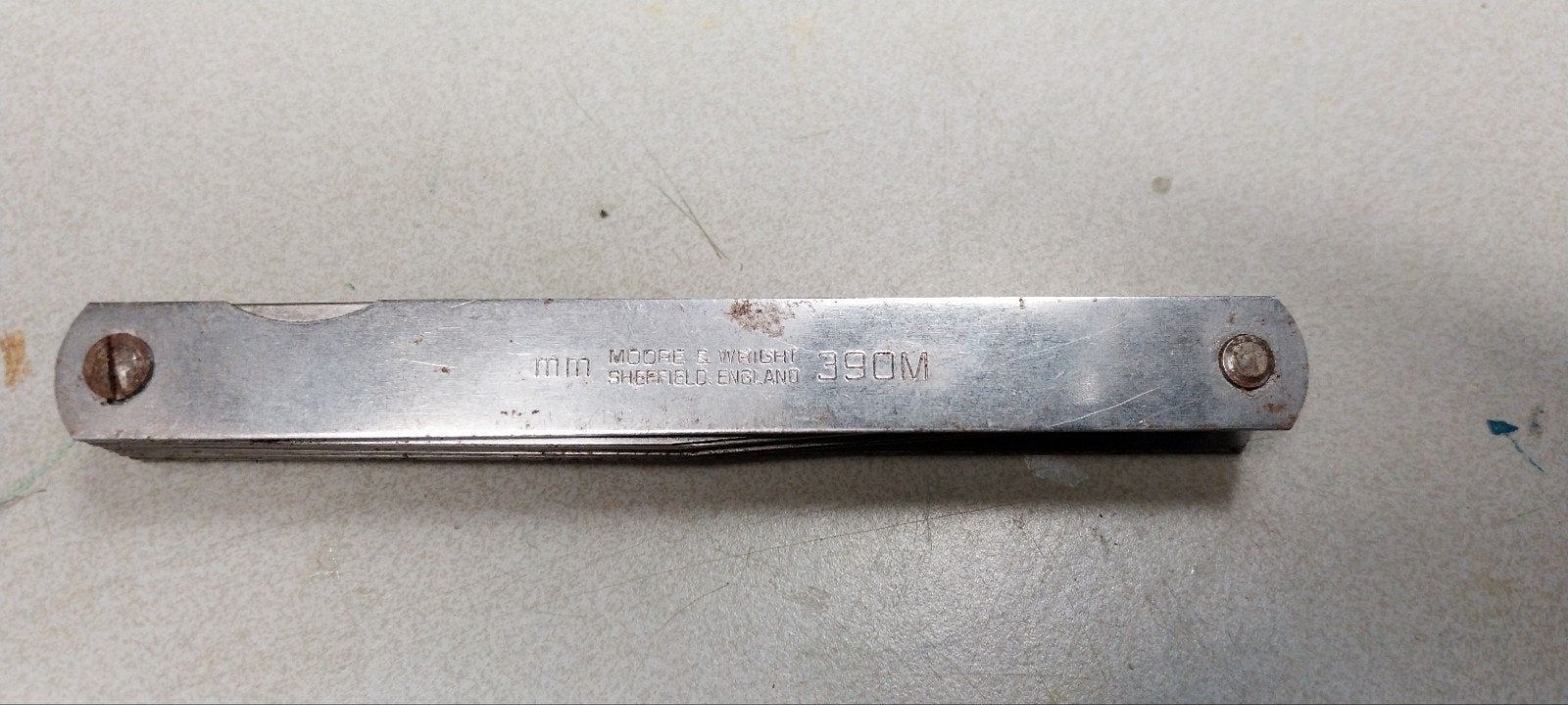 Vintage voelermaat - Nauwkeurig Meetmiddel, Ophalen of Verzenden, Gebruikt, Afstand