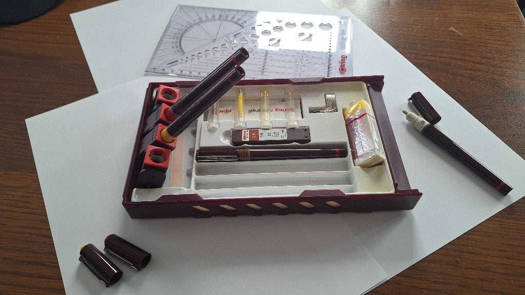 Rotring College Set, Ophalen of Verzenden, Gebruikt