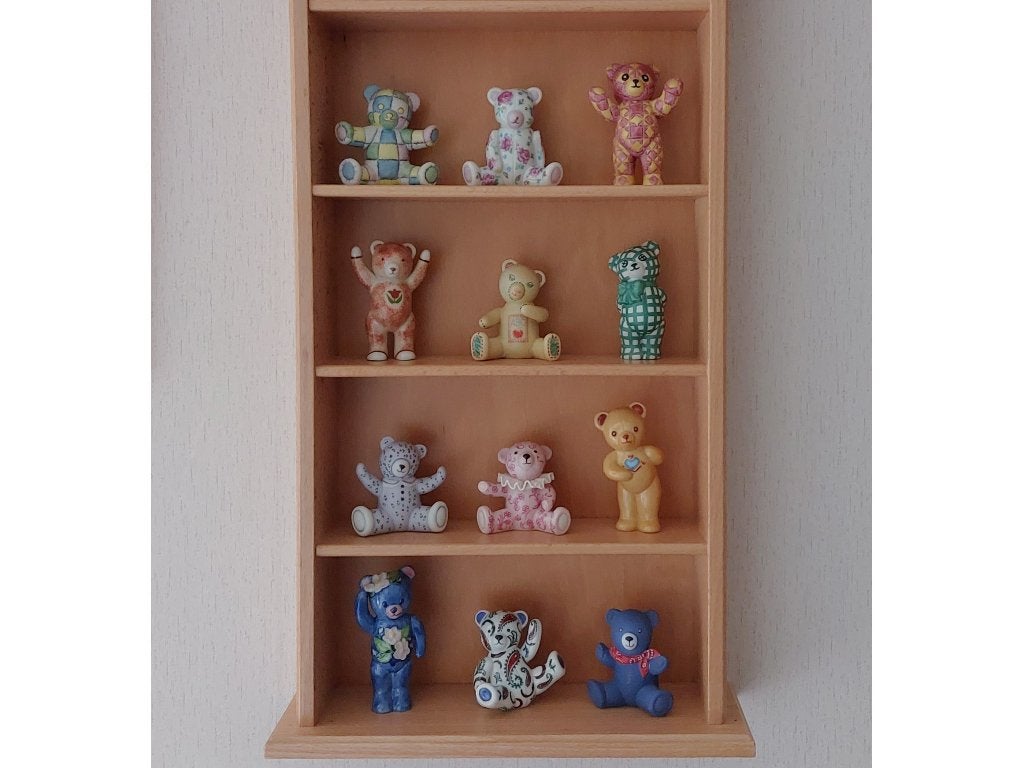 12 teddybeer beeldjes The Franklin Mint beren teddyberen, Ophalen of Verzenden, Zo goed als nieuw, Dier