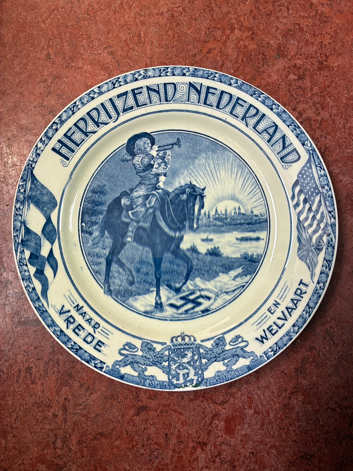 Wandbord Herrijzend Nederland, Ophalen of Verzenden