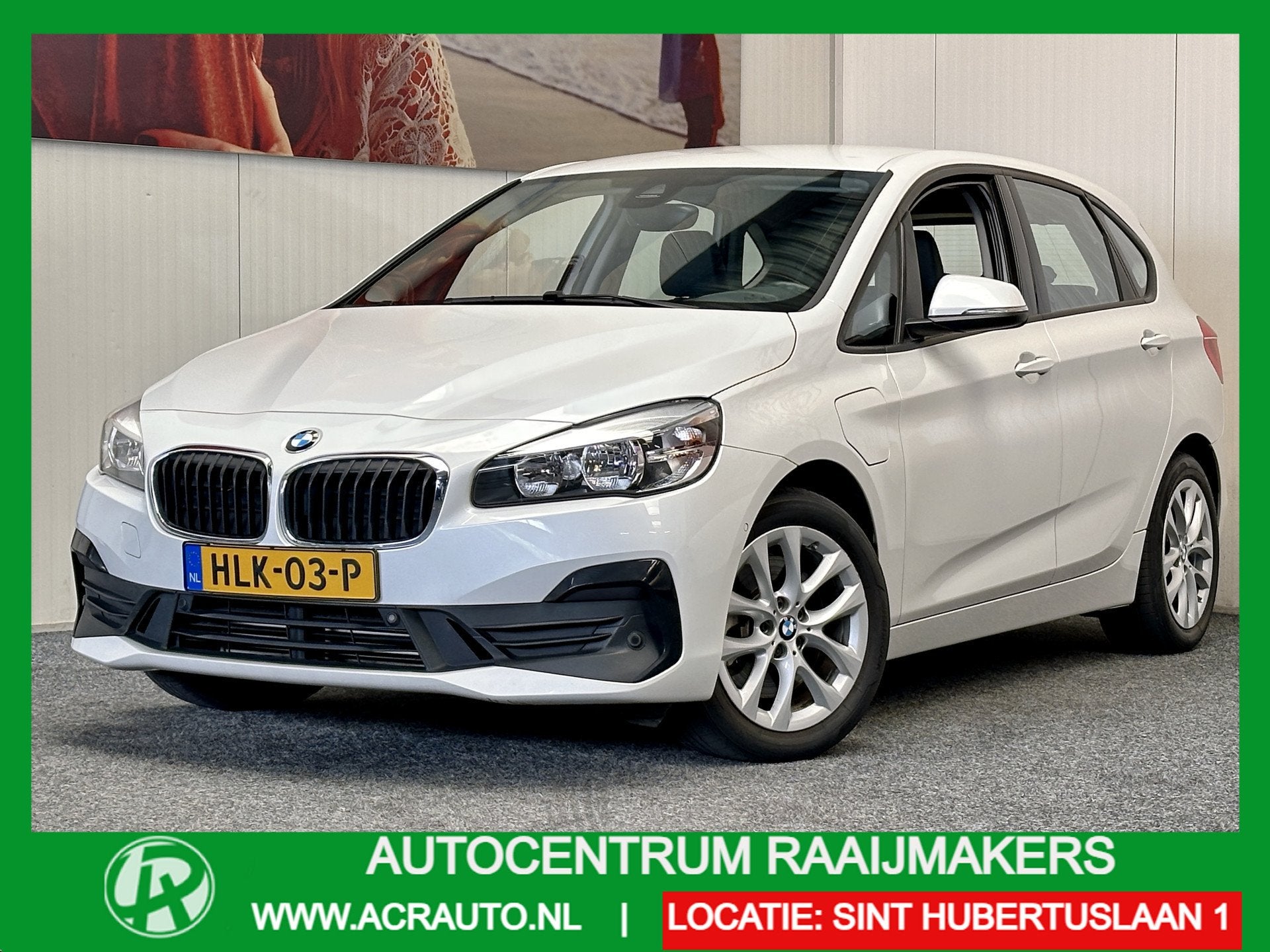 BMW 2 Serie 225XE iPERFORMANCE HIGH EXECUTIVE LEDER NAVIGATI, Auto's, Stof, Gebruikt, Zwart, Wit