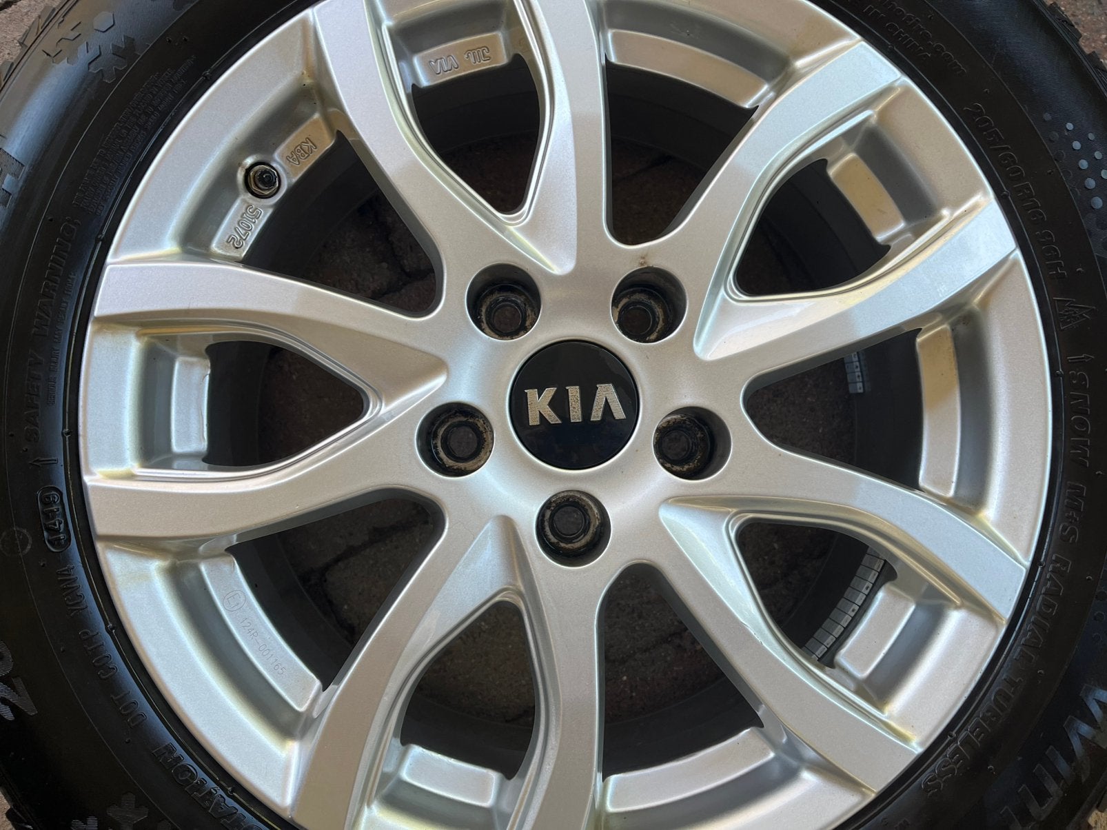 Kia Niro reservewiel, Ophalen, Kia