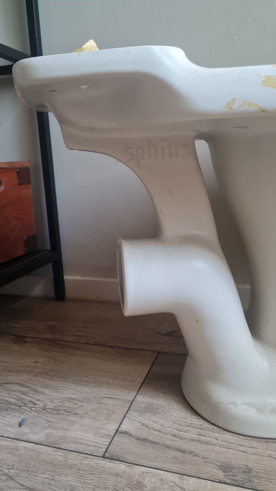 Vintage oude sphinx duoblok toilet, Ophalen, Zo goed als nieuw, Hout
