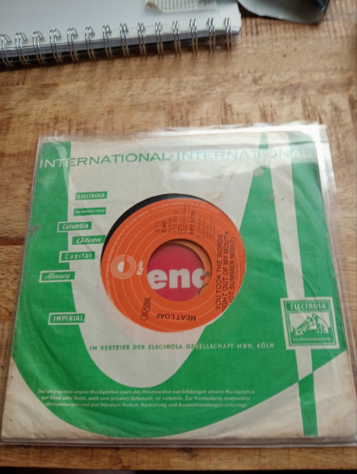 meat loaf - you took the words right out of my mouth, Cd's en Dvd's, Vinyl Singles, Ophalen of Verzenden, Zo goed als nieuw, Pop