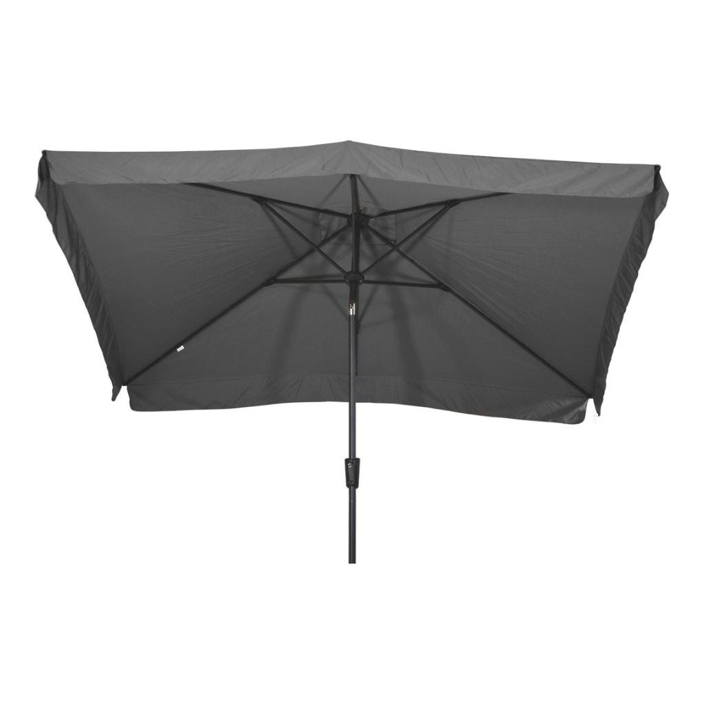 Parasol Libra rechthoek 3 x 2 meter met molen kleur grijs, Info@edvonline.nl, Inductorstraat 9b 3903 KA Veenendaal, Nieuw, 2 tot 3 meter