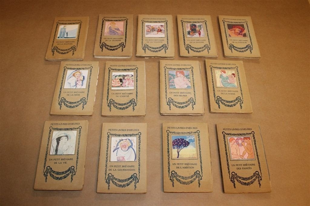 Petits Livres d\'Heures — 13 Franse Boekjes 1920, Ophalen of Verzenden, Gelezen