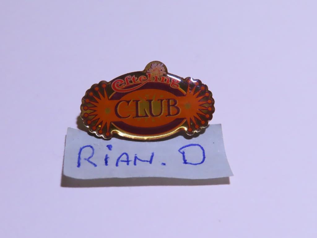 Efteling pin/speld Efteling Club., Verzamelen, Efteling, Zo goed als nieuw, Button of Speldje, Ophalen